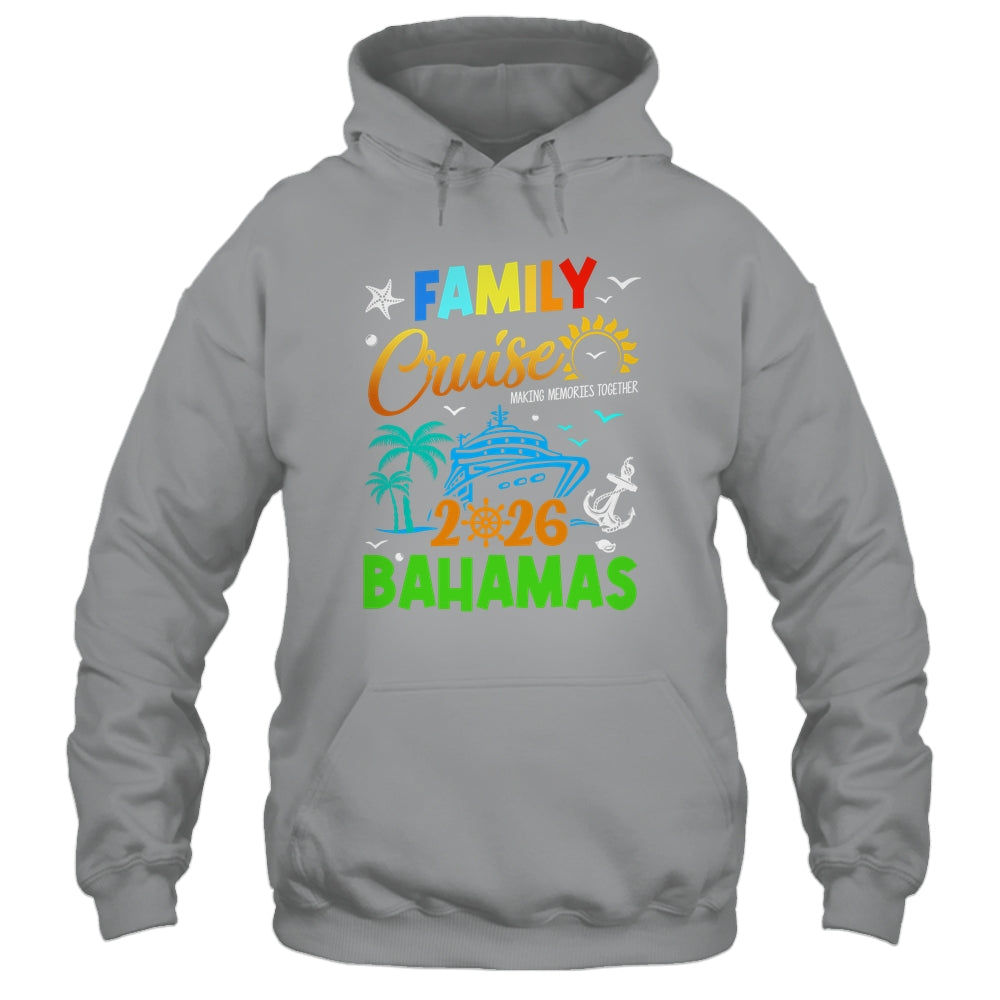 Family Cruise 2026 Bahamas Cruising Together Squad Matching Shirt & Tank Top | siriusteestore