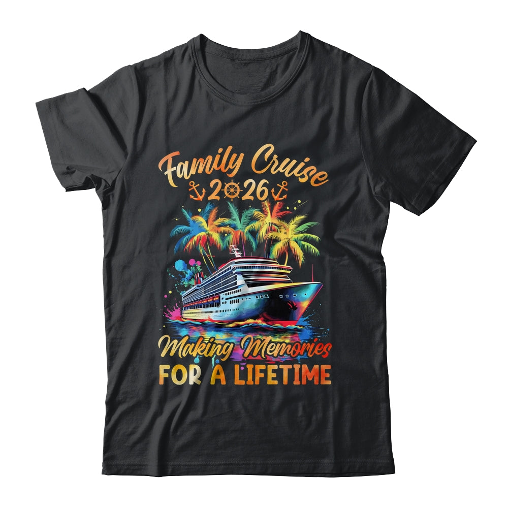 Family Cruise 2026 Family Crusin' Matching Cruise Vacation Shirt & Tank Top | siriusteestore