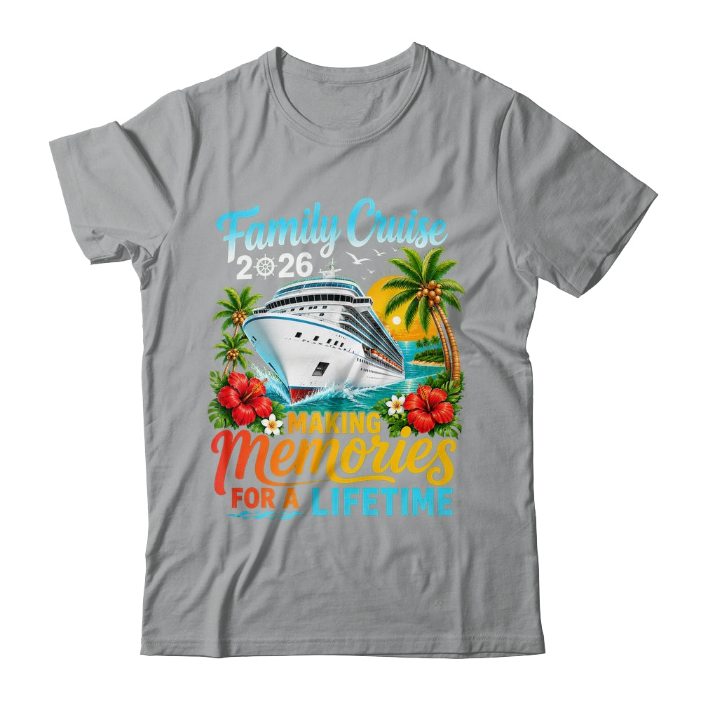 Family Cruise 2026 Family Matching Vacation Summer Trip Shirt & Tank Top | siriusteestore