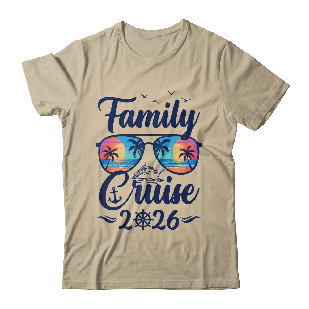 Family Cruise 2026 Family Vacation Matching Group Trip Shirt & Tank Top | siriusteestore