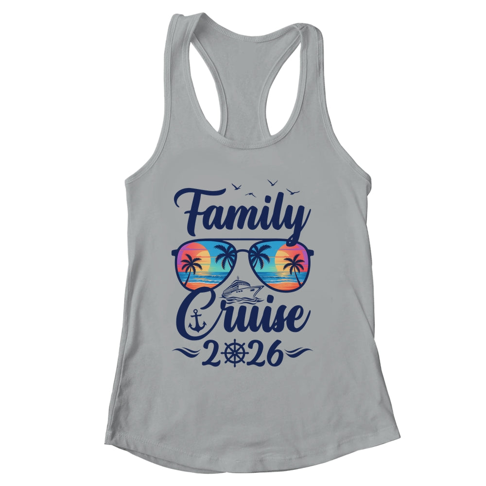 Family Cruise 2026 Family Vacation Matching Group Trip Shirt & Tank Top | siriusteestore