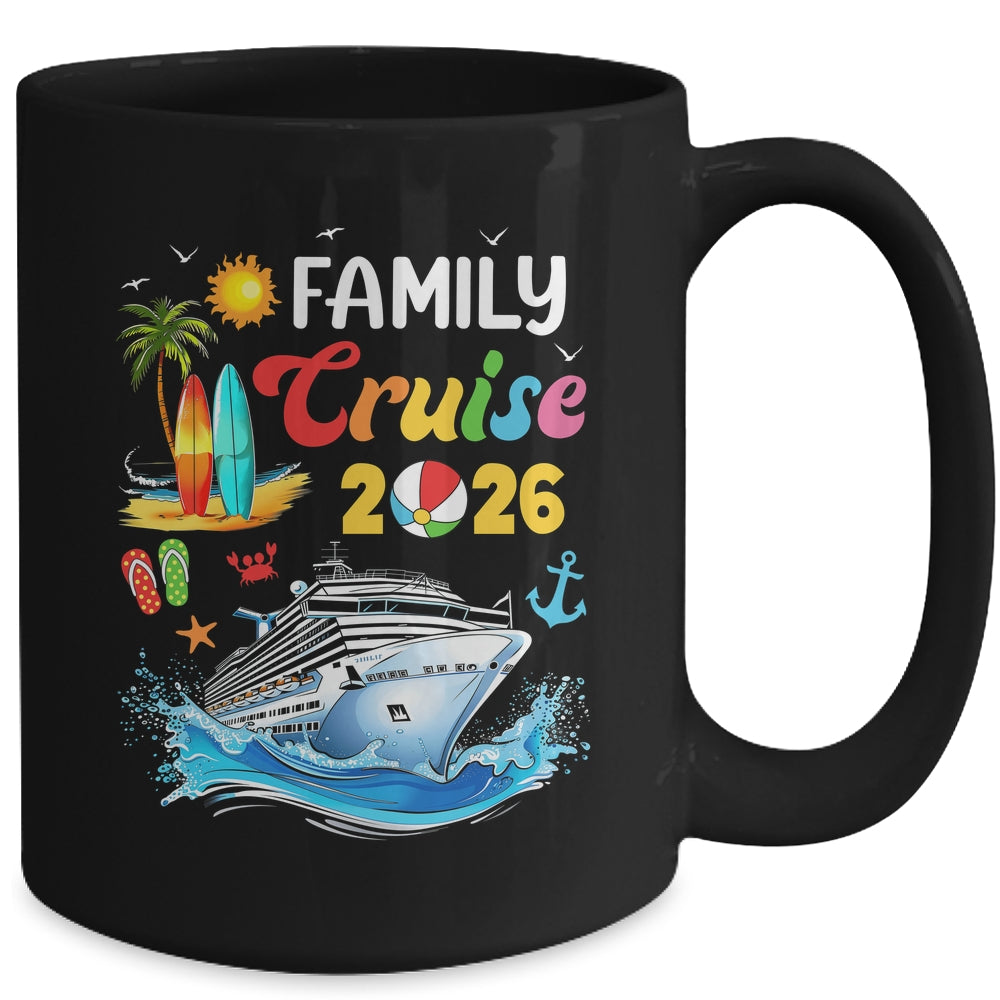 Family Cruise 2026 Summer Vacation Cruise Family Matching Mug | siriusteestore