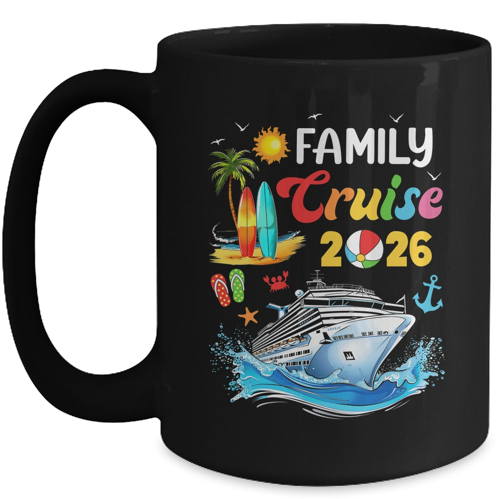 Family Cruise 2026 Summer Vacation Cruise Family Matching Mug | siriusteestore