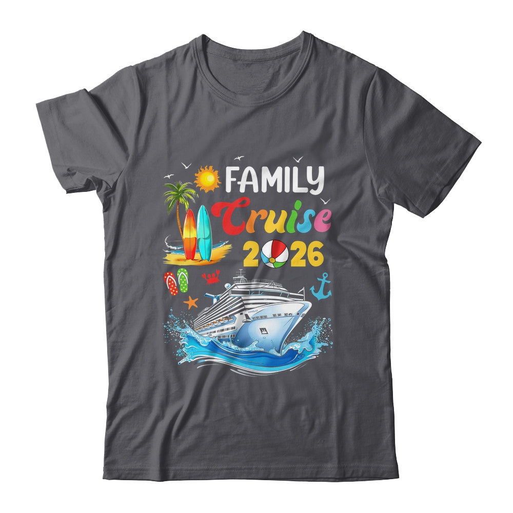Family Cruise 2026 Summer Vacation Cruise Family Matching Shirt & Tank Top | siriusteestore