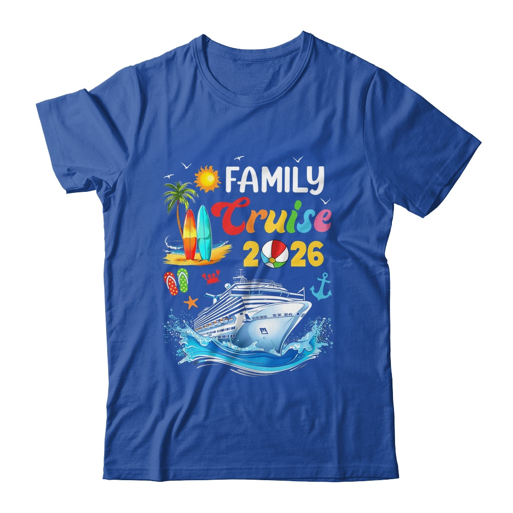 Family Cruise 2026 Summer Vacation Cruise Family Matching Shirt & Tank Top | siriusteestore