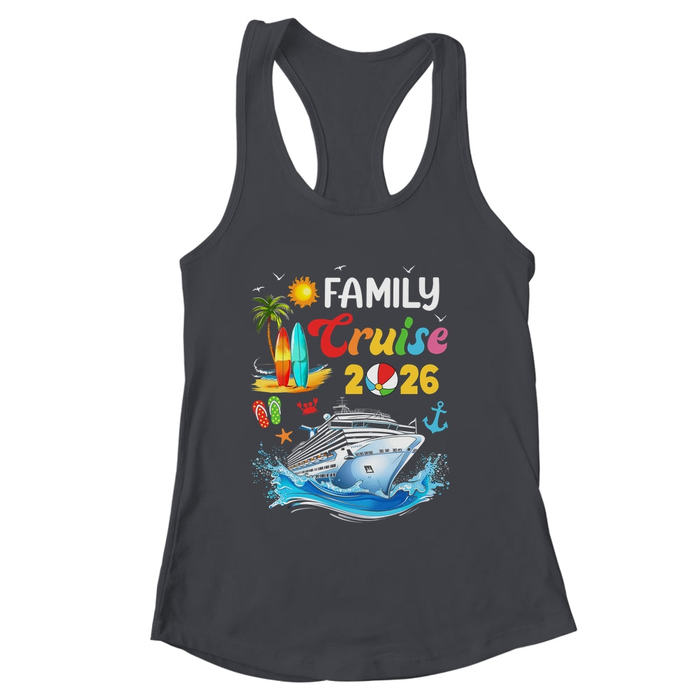 Family Cruise 2026 Summer Vacation Cruise Family Matching Shirt & Tank Top | siriusteestore