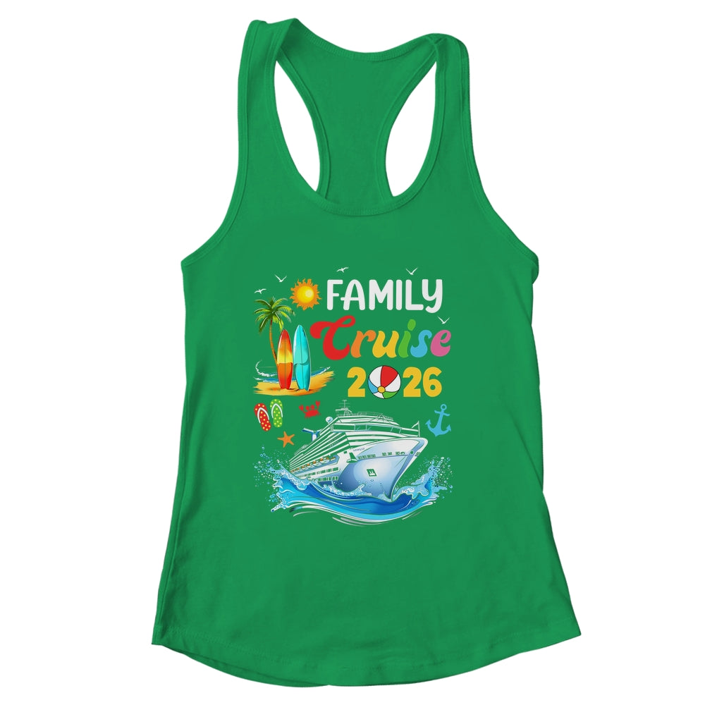Family Cruise 2026 Summer Vacation Cruise Family Matching Shirt & Tank Top | siriusteestore