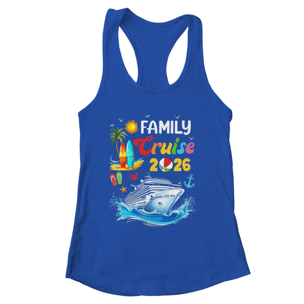 Family Cruise 2026 Summer Vacation Cruise Family Matching Shirt & Tank Top | siriusteestore
