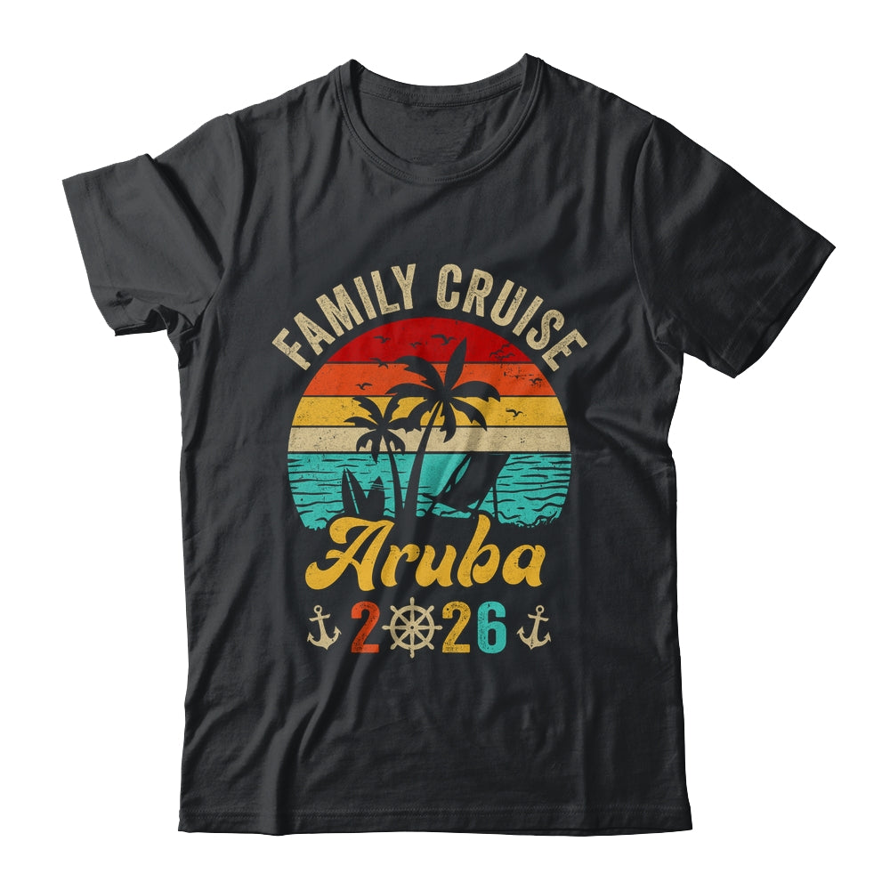 Family Cruise Aruba 2026 Summer Matching Vacation Shirt & Tank Top | siriusteestore