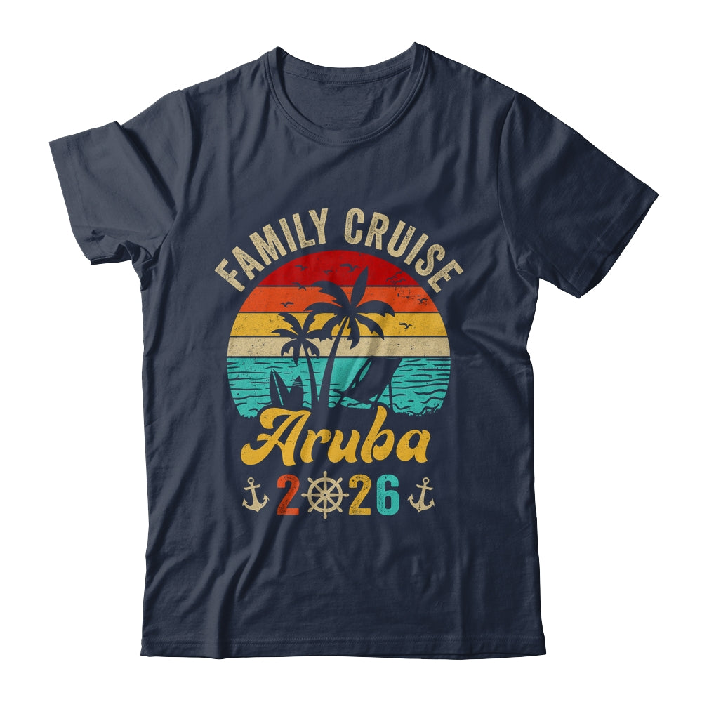 Family Cruise Aruba 2026 Summer Matching Vacation Shirt & Tank Top | siriusteestore