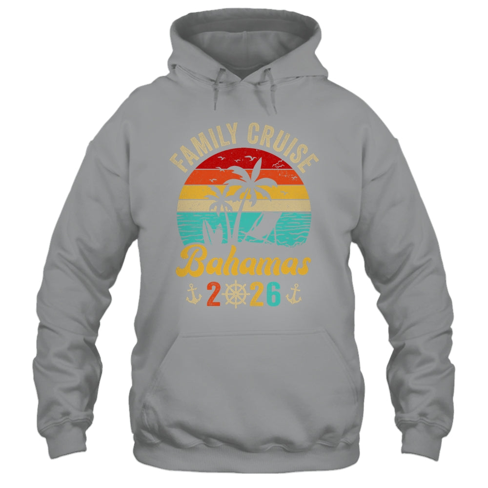 Family Cruise Bahamas 2026 Summer Matching Vacation Shirt & Tank Top | siriusteestore