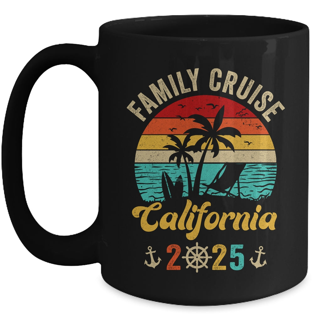 Family Cruise California 2025 Summer Matching Vacation Mug | siriusteestore
