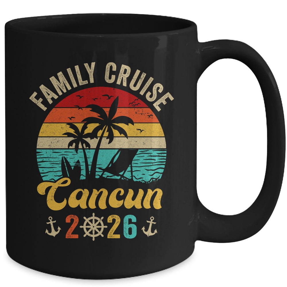 Family Cruise Cancun 2026 Summer Matching Vacation Mug | siriusteestore