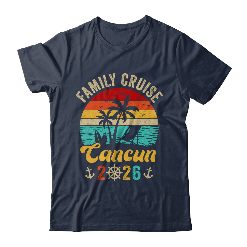 Family Cruise Cancun 2026 Summer Matching Vacation Shirt & Tank Top | siriusteestore