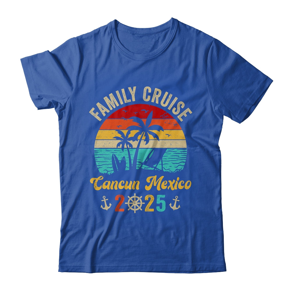 Family Cruise Cancun Mexico 2025 Summer Matching Vacation Shirt & Tank Top | siriusteestore