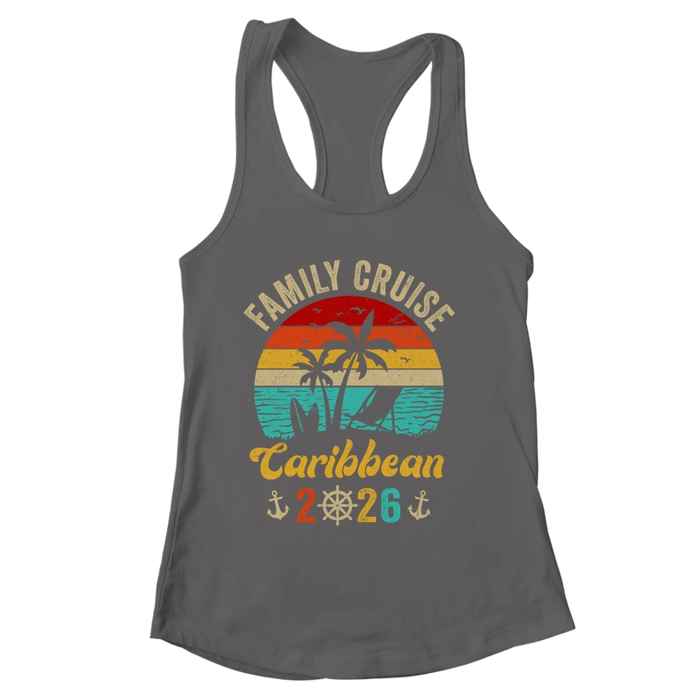 Family Cruise Caribbean 2026 Summer Matching Vacation Shirt & Tank Top | siriusteestore