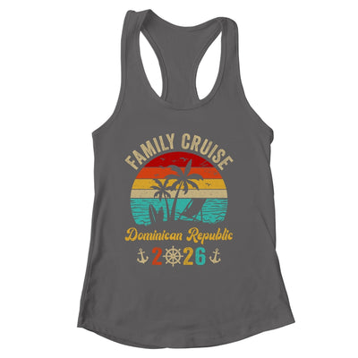 Family Cruise Dominican Republic 2026 Summer Matching Vacation Shirt & Tank Top | siriusteestore