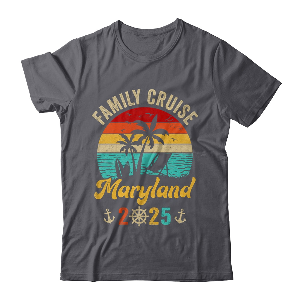 Family Cruise Maryland 2025 Summer Matching Vacation Shirt & Tank Top | siriusteestore