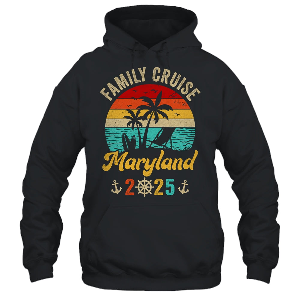 Family Cruise Maryland 2025 Summer Matching Vacation Shirt & Tank Top | siriusteestore