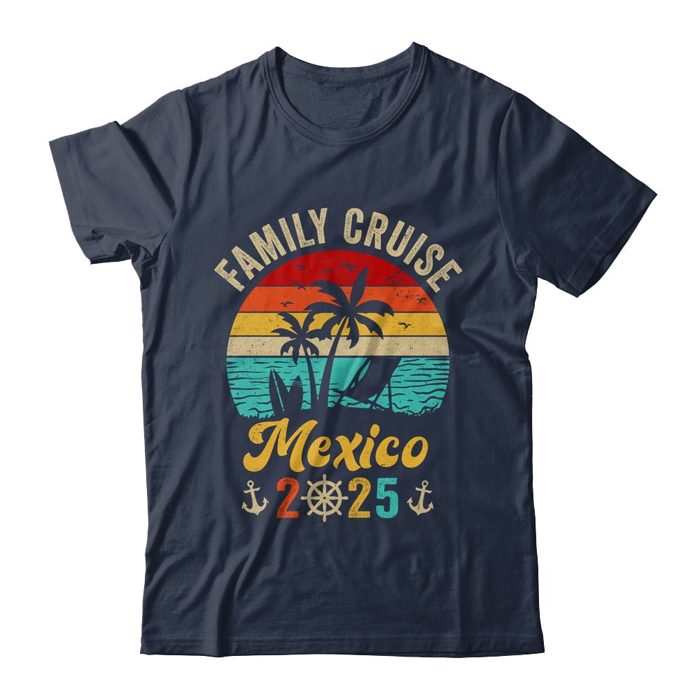 Family Cruise Mexico 2025 Summer Matching Vacation Shirt & Tank Top | siriusteestore