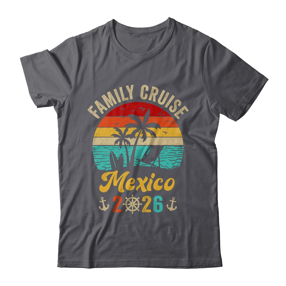 Family Cruise Mexico 2026 Summer Matching Vacation Shirt & Tank Top | siriusteestore