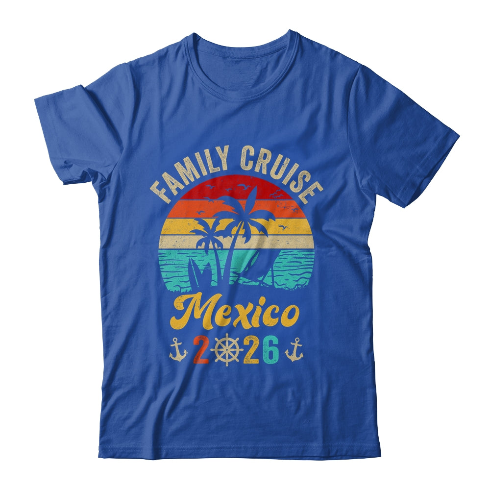 Family Cruise Mexico 2026 Summer Matching Vacation Shirt & Tank Top | siriusteestore