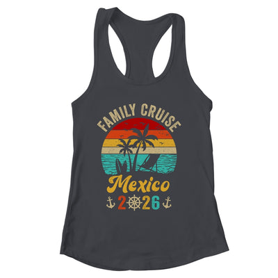 Family Cruise Mexico 2026 Summer Matching Vacation Shirt & Tank Top | siriusteestore
