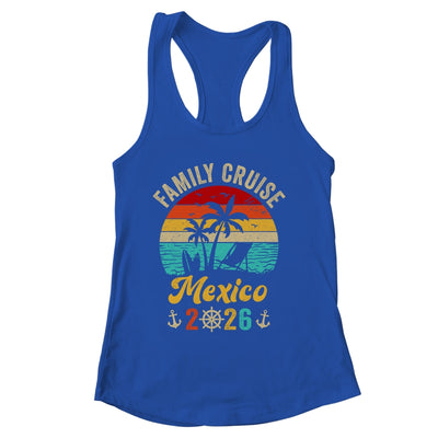 Family Cruise Mexico 2026 Summer Matching Vacation Shirt & Tank Top | siriusteestore