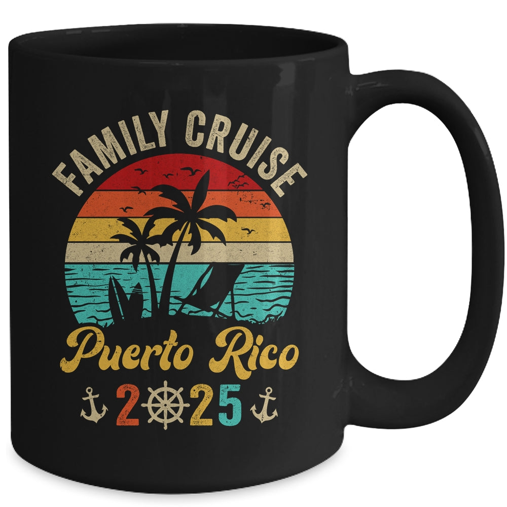 Family Cruise Puerto Rico 2025 Summer Matching Vacation Mug | siriusteestore