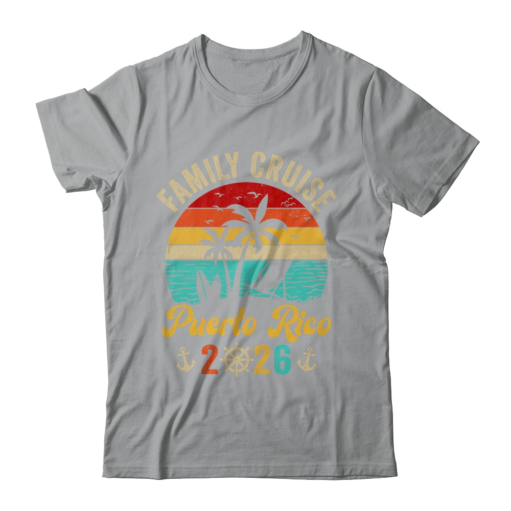 Family Cruise Puerto Rico 2026 Summer Matching Vacation Shirt & Tank Top | siriusteestore