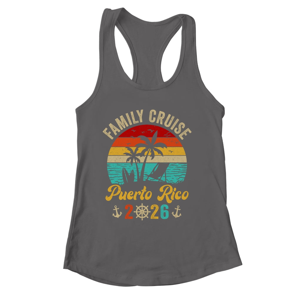 Family Cruise Puerto Rico 2026 Summer Matching Vacation Shirt & Tank Top | siriusteestore