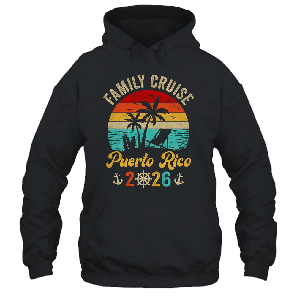Family Cruise Puerto Rico 2026 Summer Matching Vacation Shirt & Tank Top | siriusteestore