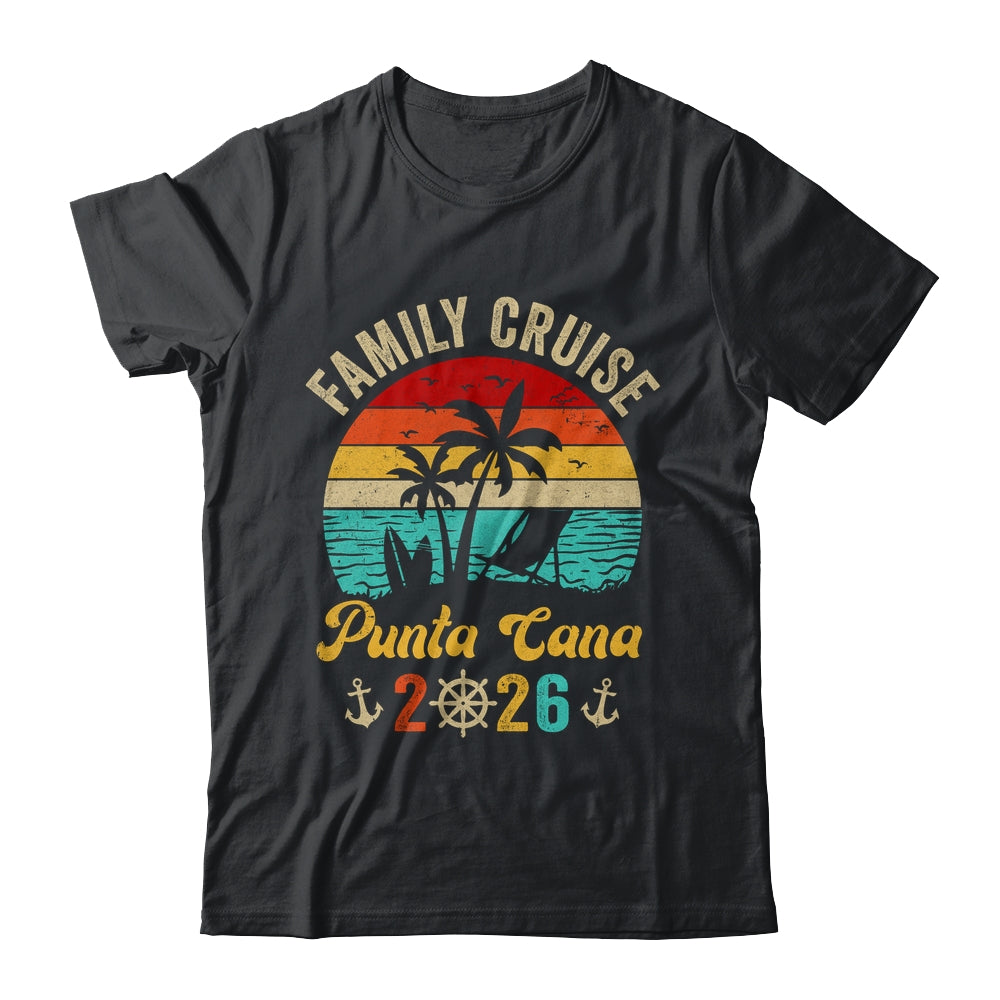 Family Cruise Punta Cana 2026 Summer Matching Vacation Shirt & Tank Top | siriusteestore