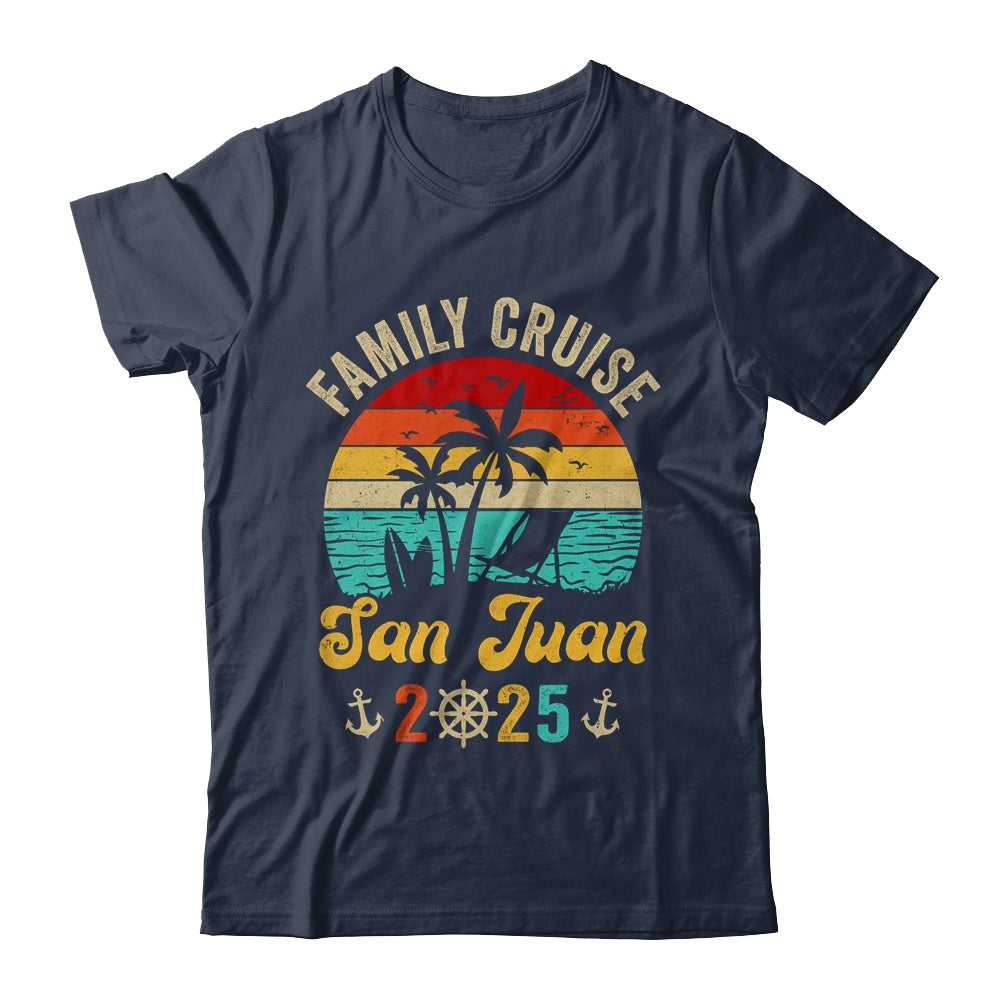 Family Cruise San Juan 2025 Summer Matching Vacation Shirt & Tank Top | siriusteestore