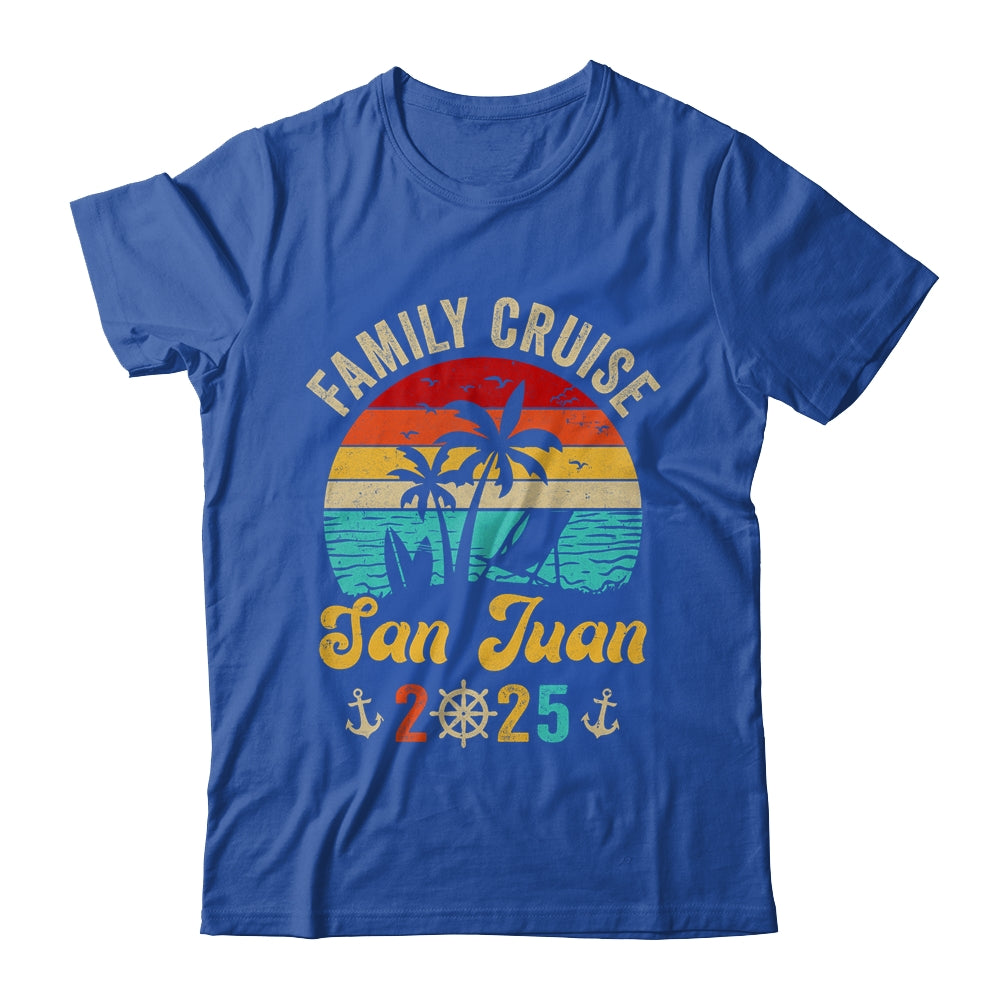 Family Cruise San Juan 2025 Summer Matching Vacation Shirt & Tank Top | siriusteestore
