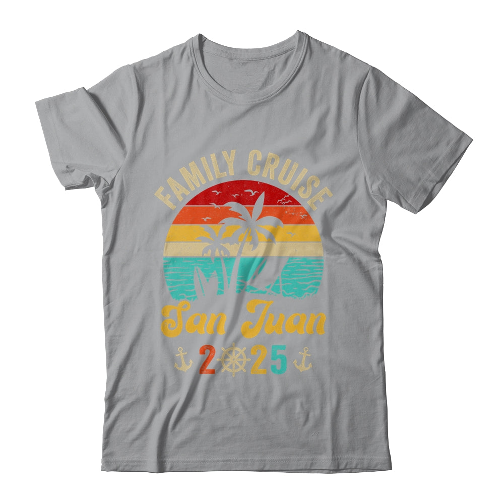 Family Cruise San Juan 2025 Summer Matching Vacation Shirt & Tank Top | siriusteestore