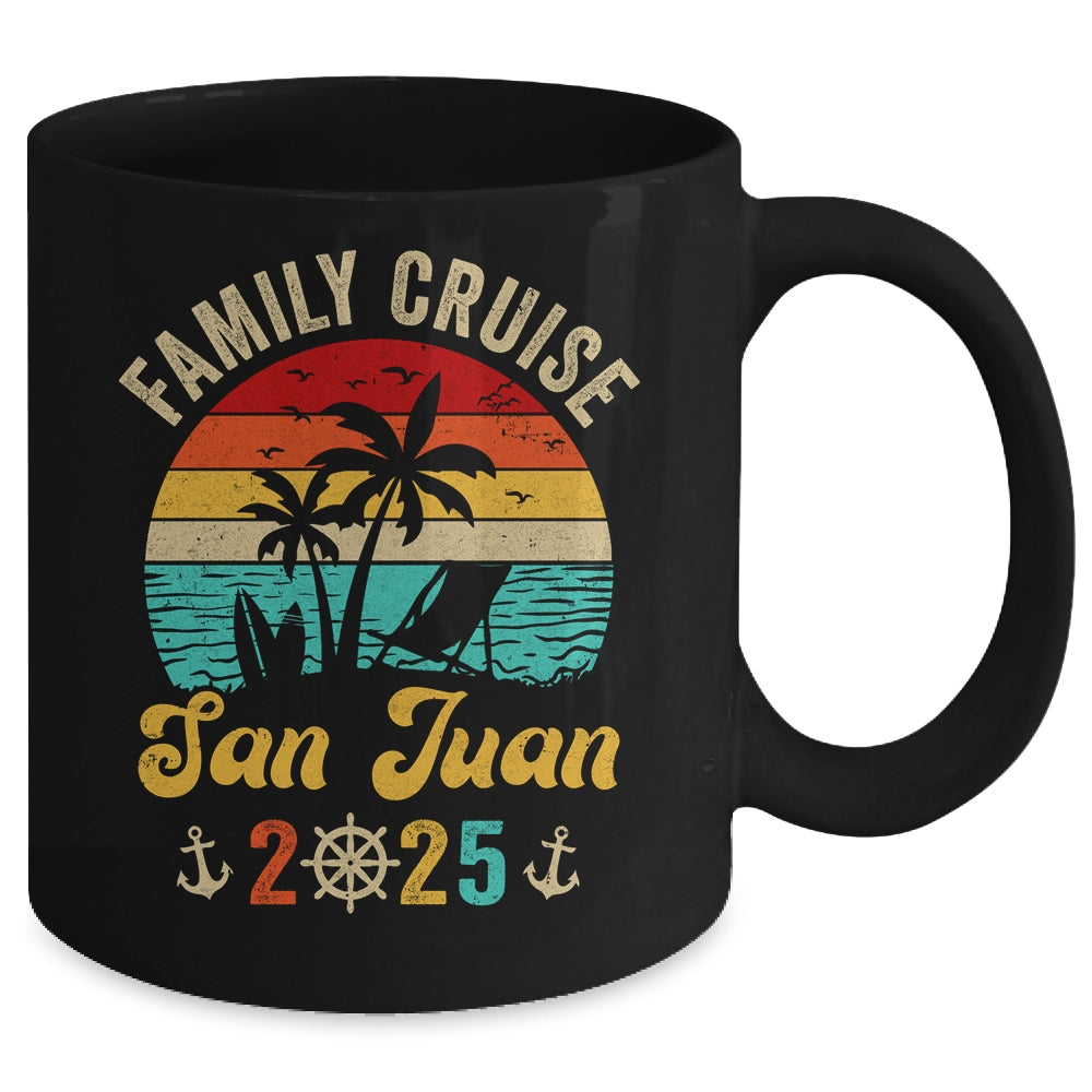 Family Cruise San Juan 2025 Summer Matching Vacation Mug | siriusteestore