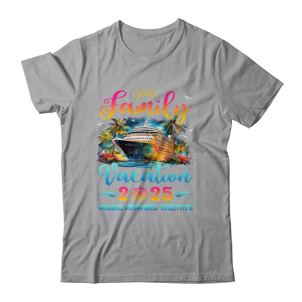 Family Cruise Ship Vacation 2025 Beach Matching Summer Shirt & Tank Top | siriusteestore