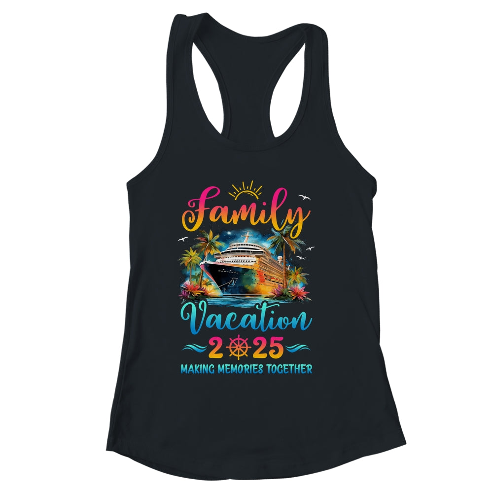 Family Cruise Ship Vacation 2025 Beach Matching Summer Shirt & Tank Top | siriusteestore