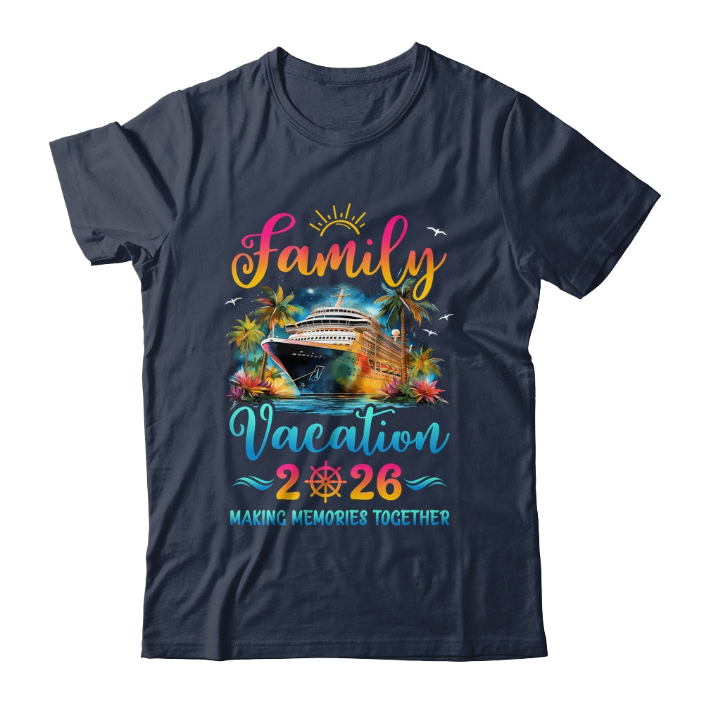 Family Cruise Ship Vacation 2026 Beach Matching Summer Shirt & Tank Top | siriusteestore