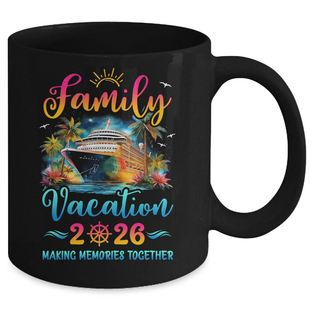Family Cruise Ship Vacation 2026 Beach Matching Summer Mug | siriusteestore