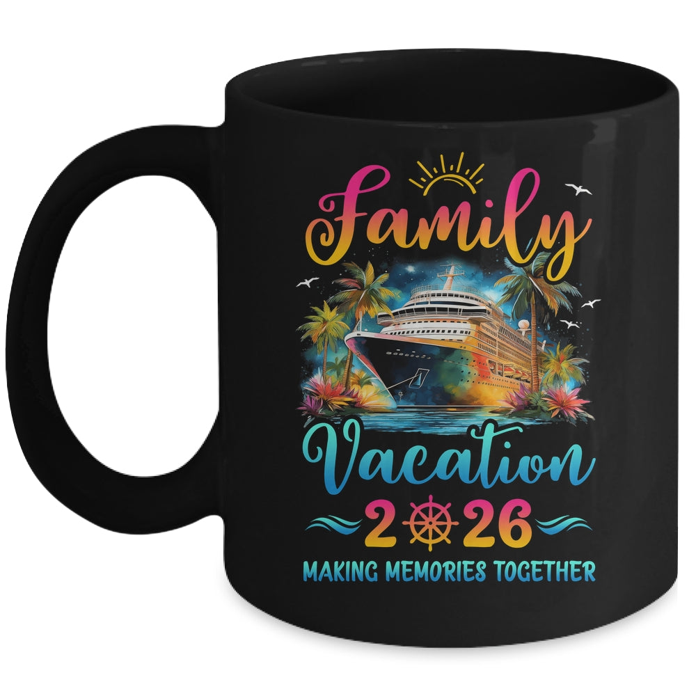 Family Cruise Ship Vacation 2026 Beach Matching Summer Mug | siriusteestore
