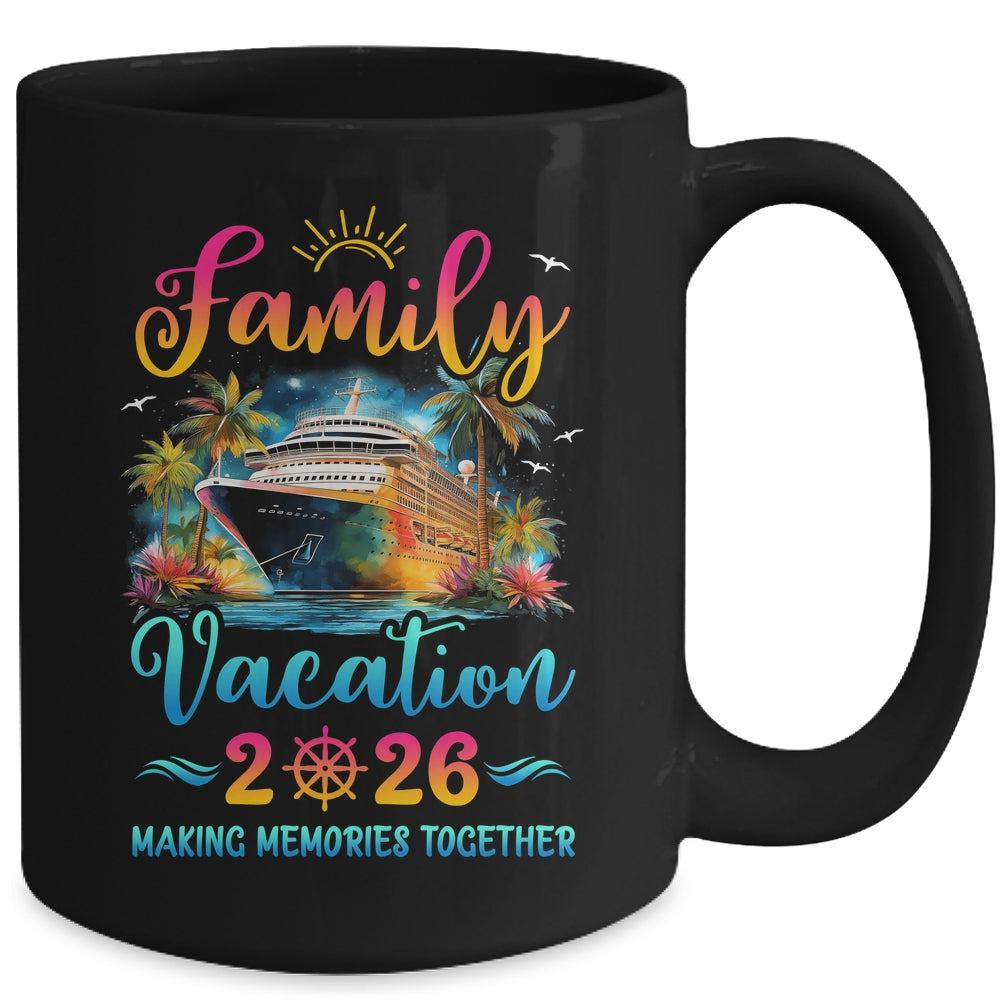 Family Cruise Ship Vacation 2026 Beach Matching Summer Mug | siriusteestore