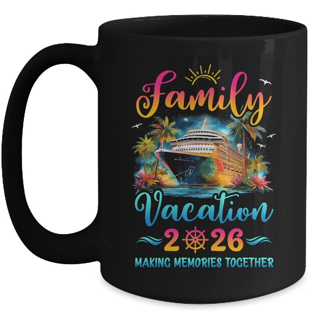 Family Cruise Ship Vacation 2026 Beach Matching Summer Mug | siriusteestore
