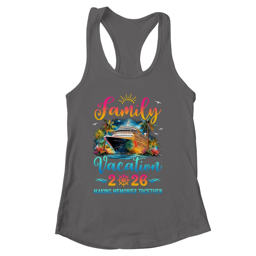 Family Cruise Ship Vacation 2026 Beach Matching Summer Shirt & Tank Top | siriusteestore