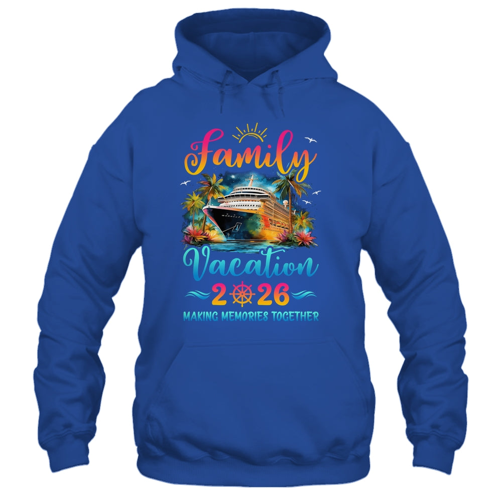 Family Cruise Ship Vacation 2026 Beach Matching Summer Shirt & Tank Top | siriusteestore