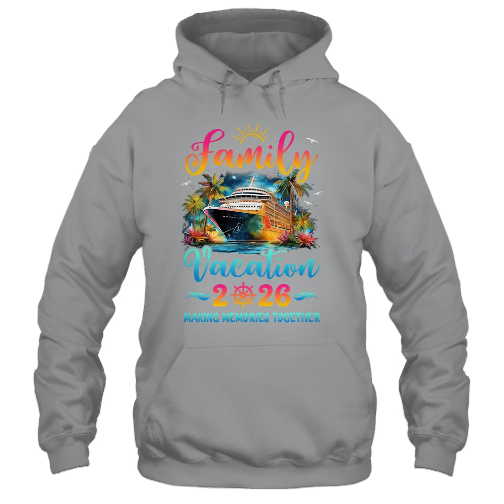 Family Cruise Ship Vacation 2026 Beach Matching Summer Shirt & Tank Top | siriusteestore