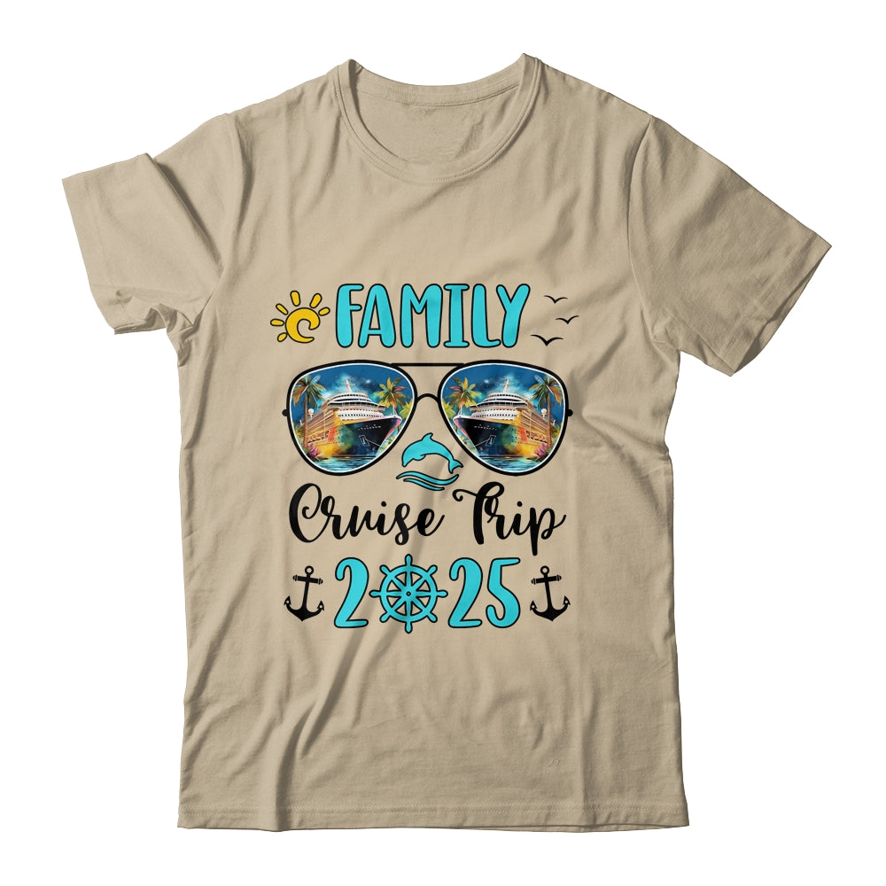 Family Cruise Trip 2025 Vacation Travel Family Cruising Shirt & Tank Top | siriusteestore