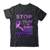 Family Domestic Violence Awareness Purple Ribbon Support Shirt & Hoodie | siriusteestore