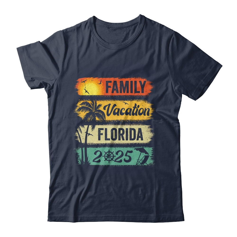 Family Florida Vacation 2025 Funny Matching Group Family Shirt & Tank Top | siriusteestore